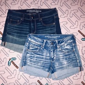 AE Women’s Denim Midi Shorts Size 4